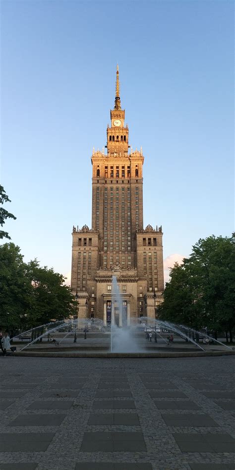 Palace Of Culture And Science Of Warsaw Places To Visit Warsaw Empire State Building