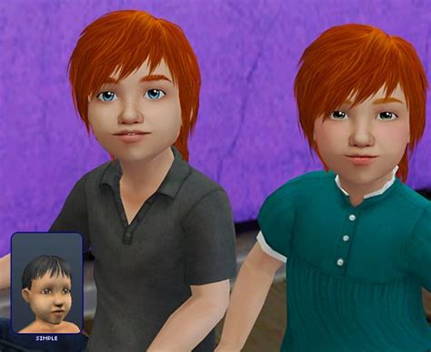More Defaults These Are All The Basegame Child Sims 2 Hair