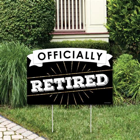 Happy Retirement Retirement Party Yard Sign Lawn Decorations Party