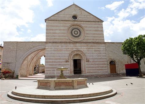 basilica of saint clare in assisi umbria italy stock image image of basilica history 78178599