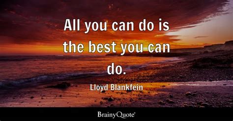 Lloyd Blankfein All You Can Do Is The Best You Can Do