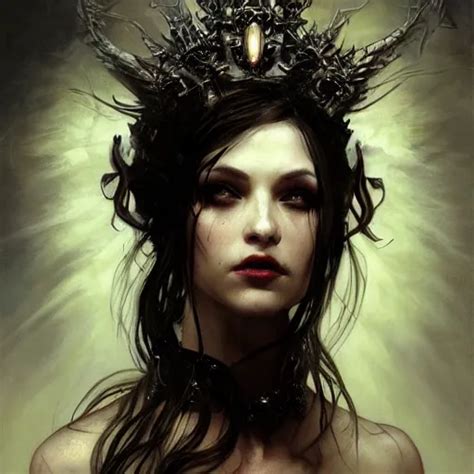 Dark Goth Queen Dark Fantasy Hyperrealistic Stable Diffusion Openart