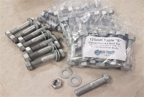 Bolt Sets For Hdpe Fittings And Flanges Acu Tech Piping Systems