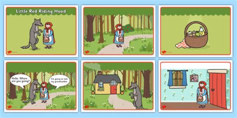 Red Riding Hood Picture Story Cards Primary Resource