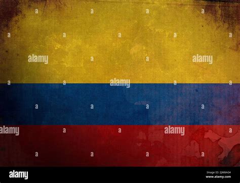 Colombia Grunge Flag Stock Photo Alamy