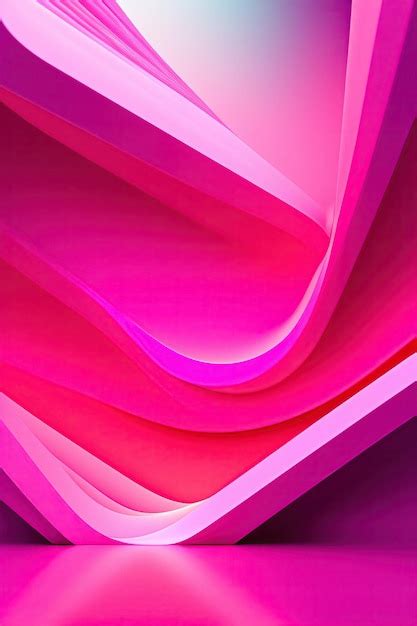 Premium Ai Image Abstract Pink 3d Background