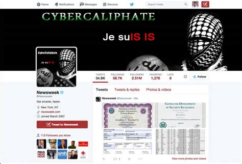 The Newsweek Twitter Account Was Hacked By Isis Supporters