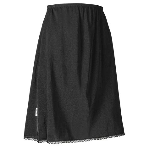 Sash Womens Classic Half Slip Skirt Dress For Ladies And Girls Slight Flare Anti Static