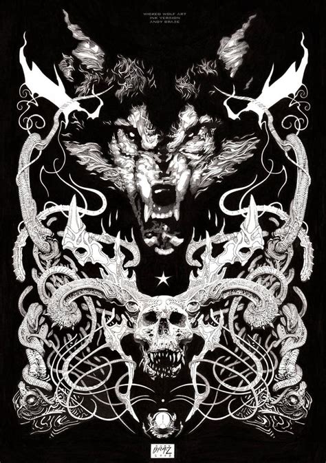 Wicked Wolf Ink Version By Andybrase On Deviantart