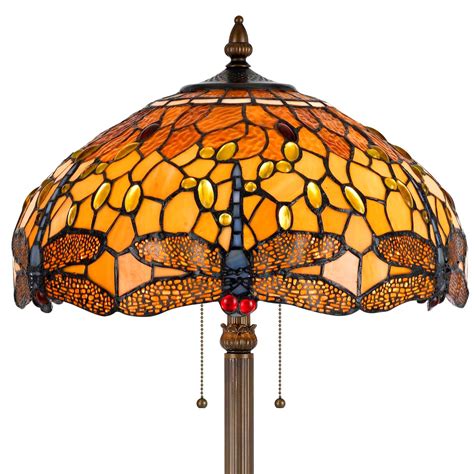 Dragonfly Tiffany Floor Lamp 63h Lamp Shade Pro