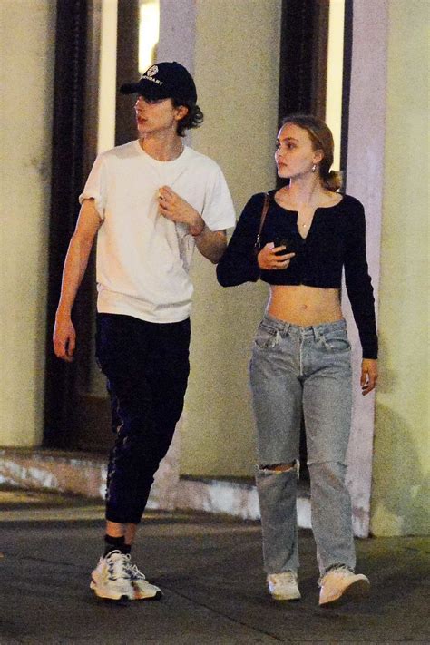 lily rose depp and timothée chalamet out together in ny lipstick alley