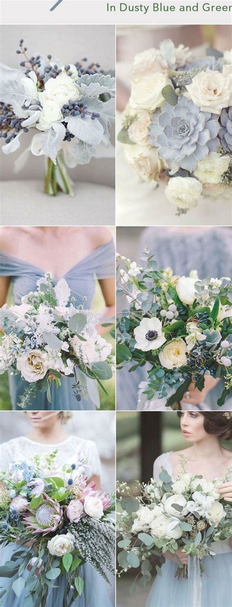 36 Awesome Ideas To Have A Greenery Based Wedding With Dusty Blue
