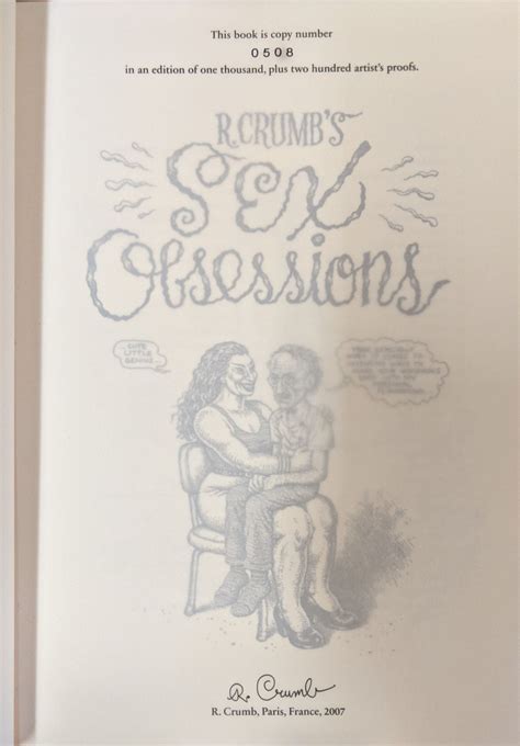 R Crumbs Sex Obsessions Robert Crumb