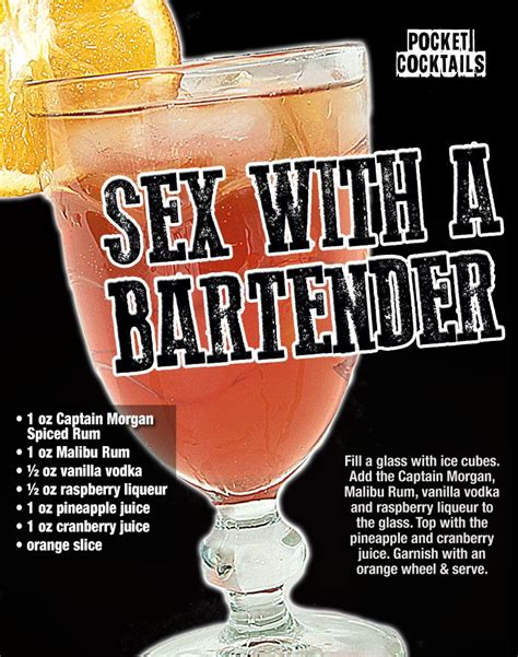 Sex With A Bartender Pocket Cocktails