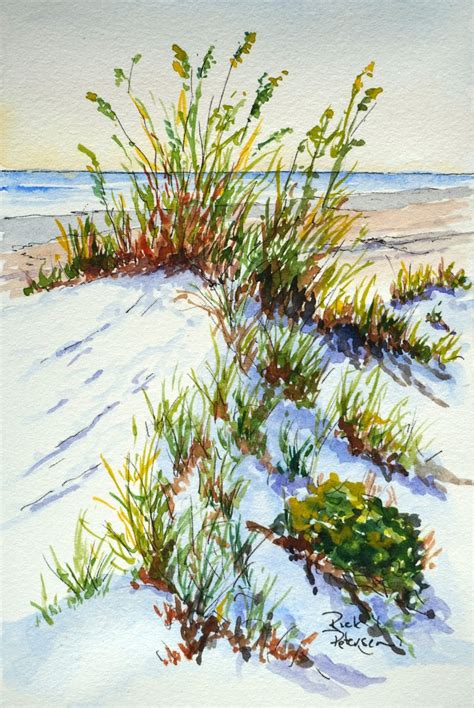 Rick Petersens Painting For Today Spring Sea Oats