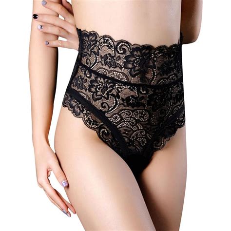 New Women Sexy See Through Lace Panty Open Crotch Floral Lace Hollow G