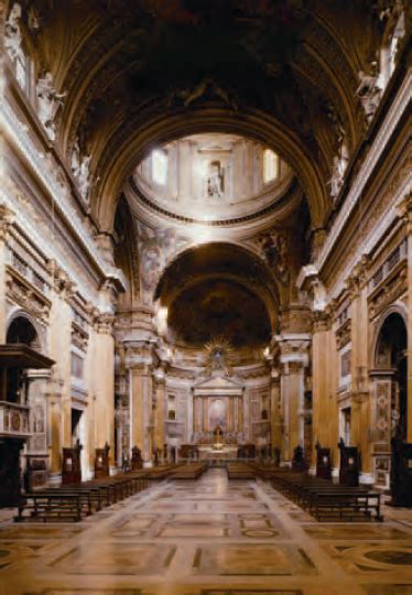 Noteworthy is the baroque ceiling fresco triumph of the name of jesus by baciccia in the barrel vault of the nave. Il Gesù, including Triumph of the Name of Jesus ceiling ...