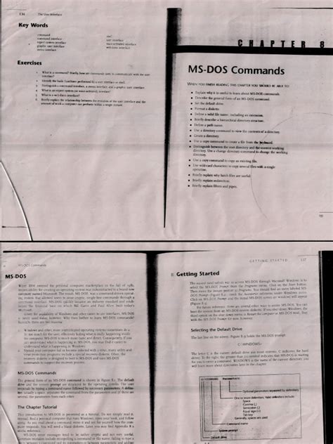 These are those commands for which the code for executing them is stored in command.com and they execute without the requirement of. MS DOS COmmands | Command Line Interface | Computer File