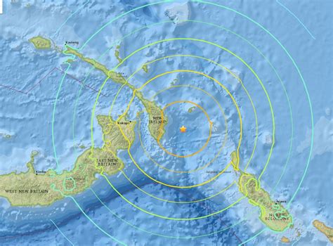 Powerful Earthquake Measuring 79 Strikes Off Papua New Guinea Causing