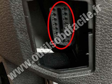 Your car is obd ii compliant, this means in part that the data port will be located in a specific location that is inside the passenger compartment. OBD2 connector location in BMW Serie 2 F46 Gran Tourer (2015 - ...) RHD - Outils OBD Facile