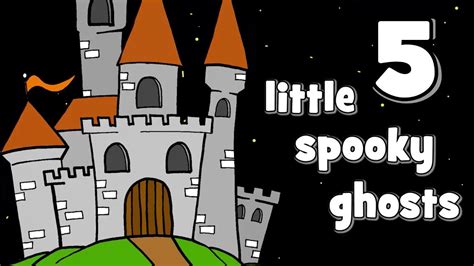 Five Little Spooky Ghosts Halloween Songs For Kids Youtube