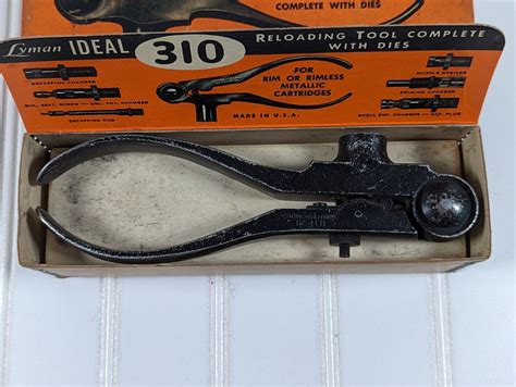 Vintage Lyman Ideal No 310 Reloading Tool With Box And Dies 38 Special