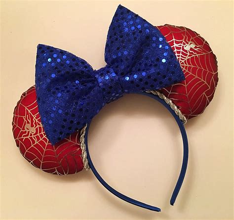 Spider-Man Inspired Mickey Ears | Disney mickey ears, Mickey ears, Diy