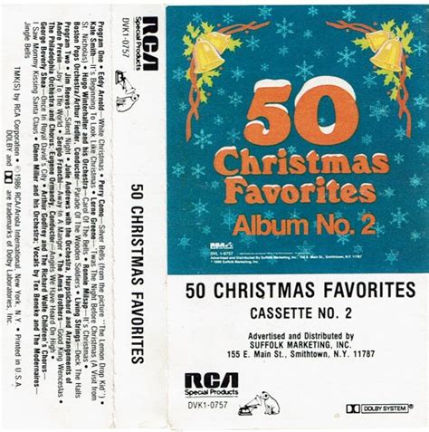 50 Christmas Favorites Album No 2 1986 Cassette Discogs