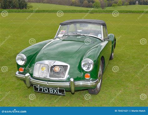 Classic Green Mg A Sports Motor Car Editorial Photo Image Of Rare