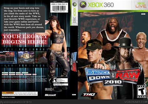 Wwe Smackdown Vs Raw 2010 Xbox 360 Box Art Cover By Androidodnetnin