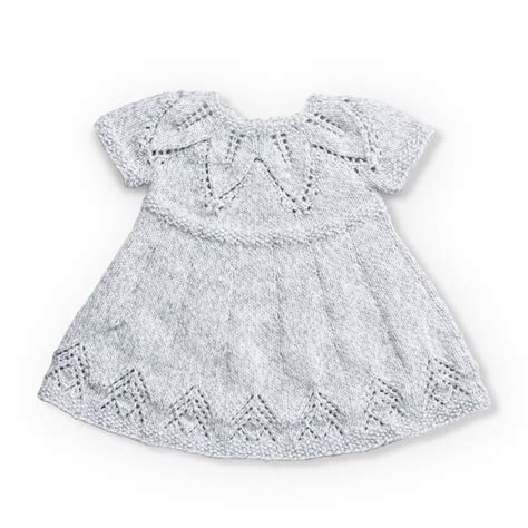 Bernat Fairy Leaves Dress 6 Mos Knit Baby Dress Knit Dress Pattern