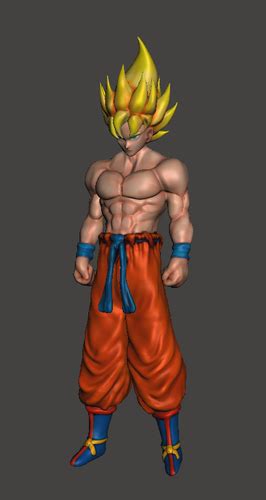 Check spelling or type a new query. 3D Printed Super Saiyan Goku - Dragon Ball Z by Gnarly 3D Kustoms | Pinshape