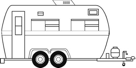 Easy to load and unload single reel trailer. Coloring pictures of motorhomes | Screenfonds