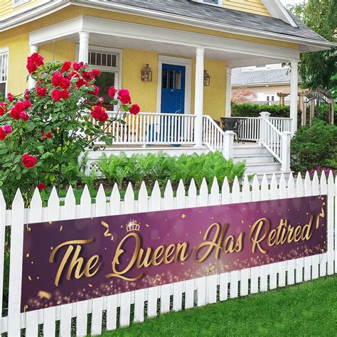 Buy The Queen Has Retired Large Banner Happy Retirement Yard Sign Lawn
