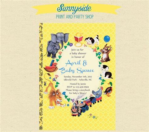 Baby Shower Nursery Rhyme Storybook Invitation Book Baby | Etsy | Storybook baby shower, Baby ...