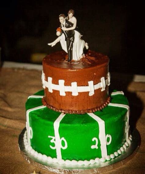 Alibaba.com offers 1698 football cakes designs products. Football grooms cake with his cheerleader! Burden | Moore ...
