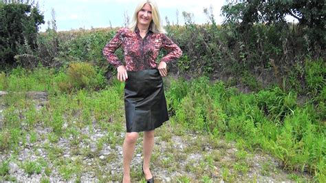 Mud Slut Mrs Cc Mud Destroys A Designer Leather Skirt Wet Slapstick And Messy Wsm