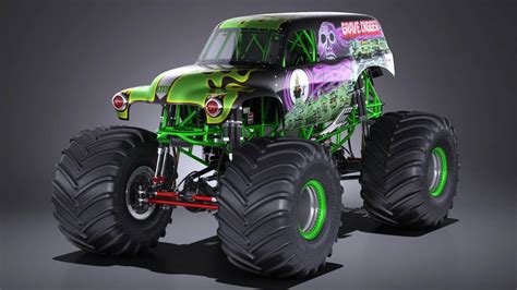 Grave Digger Monster Truck 3d Model
