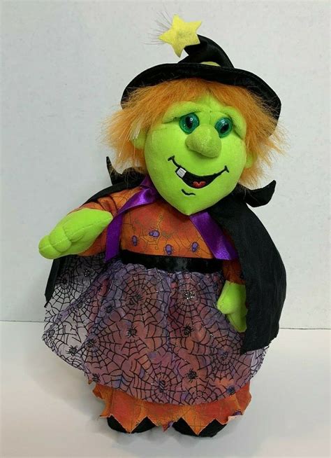 halloween animated led cute witch sings ghouls just want to have fun ti toys ebay in 2022