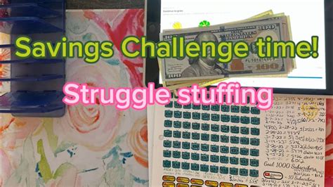 Savings Challenge Tuesday Struggle Stuffing 07182023 Youtube