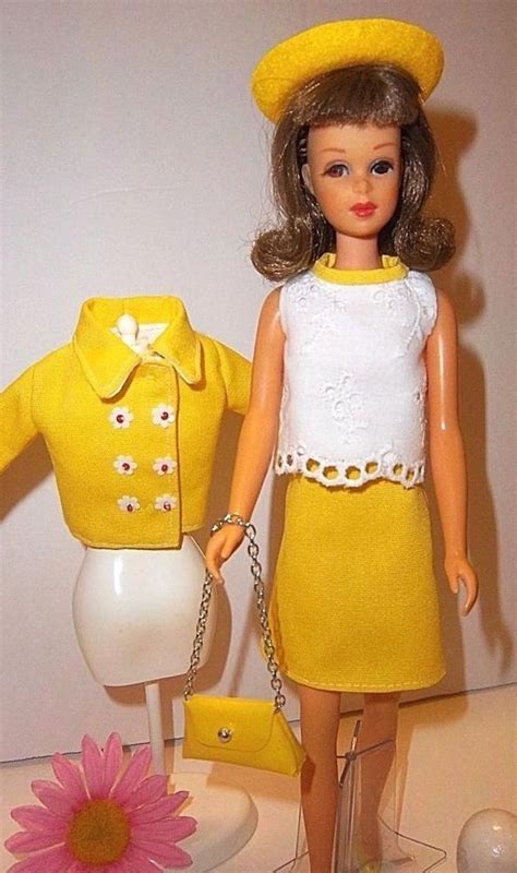 Vintage 1960s Barbie Francie Twiggy Mod Jacket Skirt Top Shoes Purse