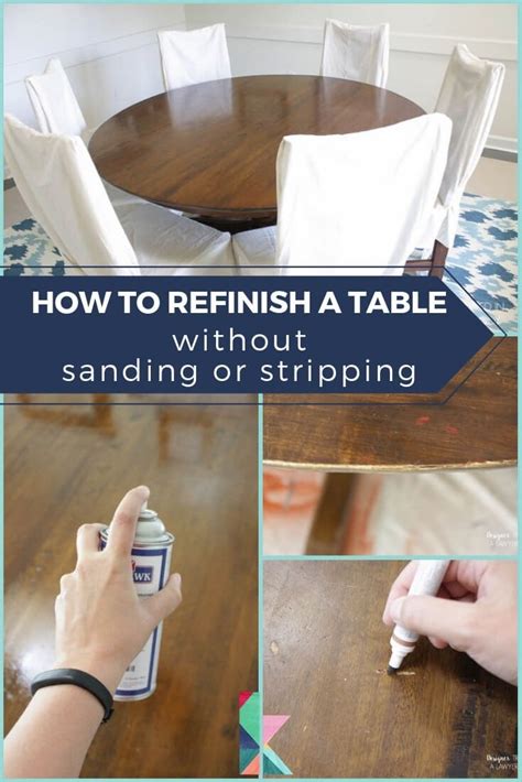 Learn The Diy Way To Refinish A Table Without Sanding Or Stripping