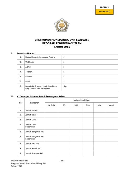 Contoh Angket Evaluasi Program Sekolah Lasopabonus