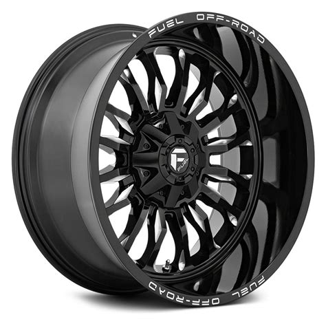 Fuel Off Road D576 Assault Gloss Black Milled Powerhouse Wheels And Tires