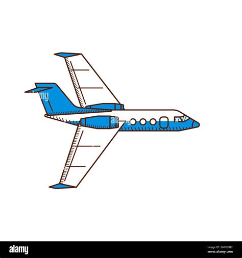 Passenger Jet Side View Stock Vector Images Alamy