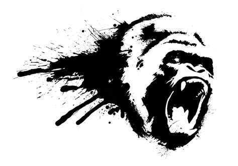 Dribbble - gorilla-logo-updated-l.png by Andy Marshall Download silverback gorilla logo symbol icon vector art.