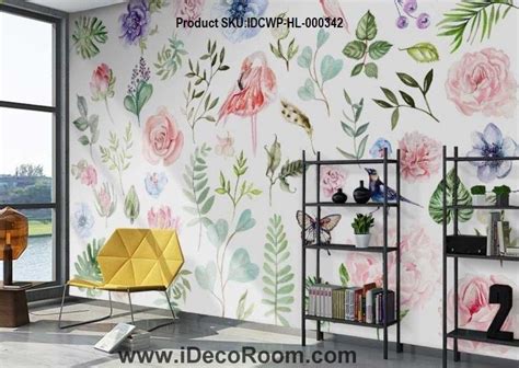 American Pastoral Plant Flower Simple Wallpaper Wall Murals Idcwp Hl