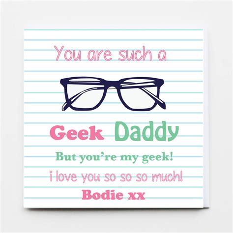 Happy Birthday You Are Such A Geek Daddy By Buttongirl Designs