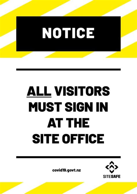 Implement good housekeeping practices, such as cleaning up spills immediately. Site Office Sign In Here Site Contact Covid-19 Sign ...
