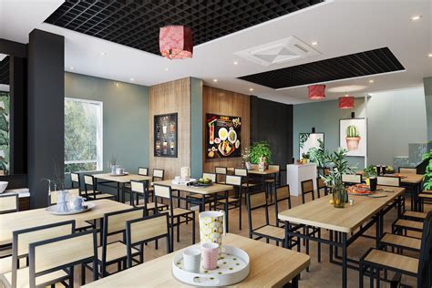 Restaurant Tropical Interior 3d Model Cgtrader